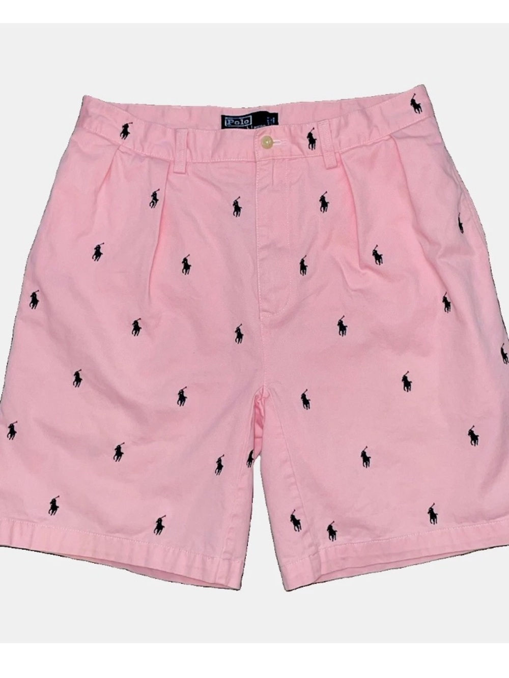 Polo Ralph Lauren Men’s Pink Shorts Size 34 Tyler Pony Embroidered